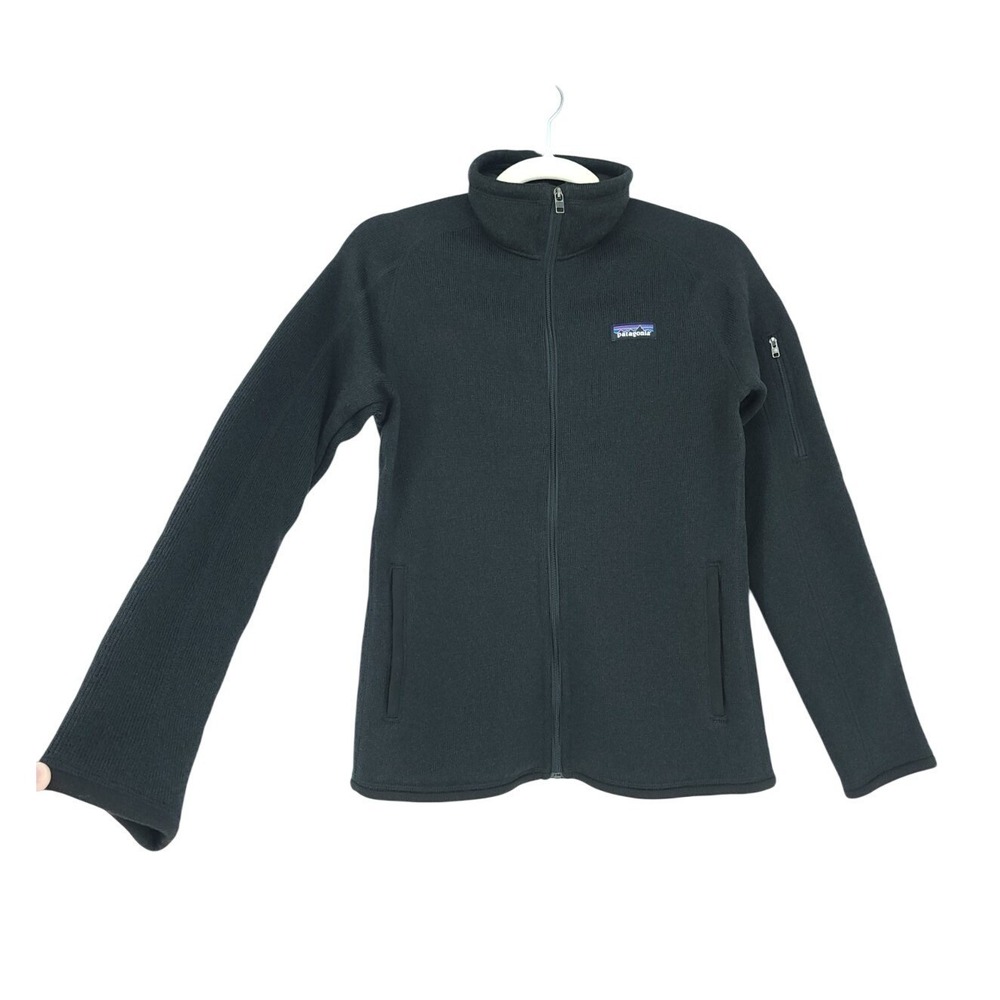 Patagonia Womens SM Better Sweater Fleece Jacket Black Zipup Outdoor Lightweight